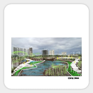 tajamar manglar ecopop landscape designing intervention Sticker